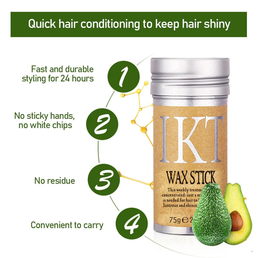IKT Hair Wax Stick Gel Cream Styling Hair Frizz Fixed Styling Wax