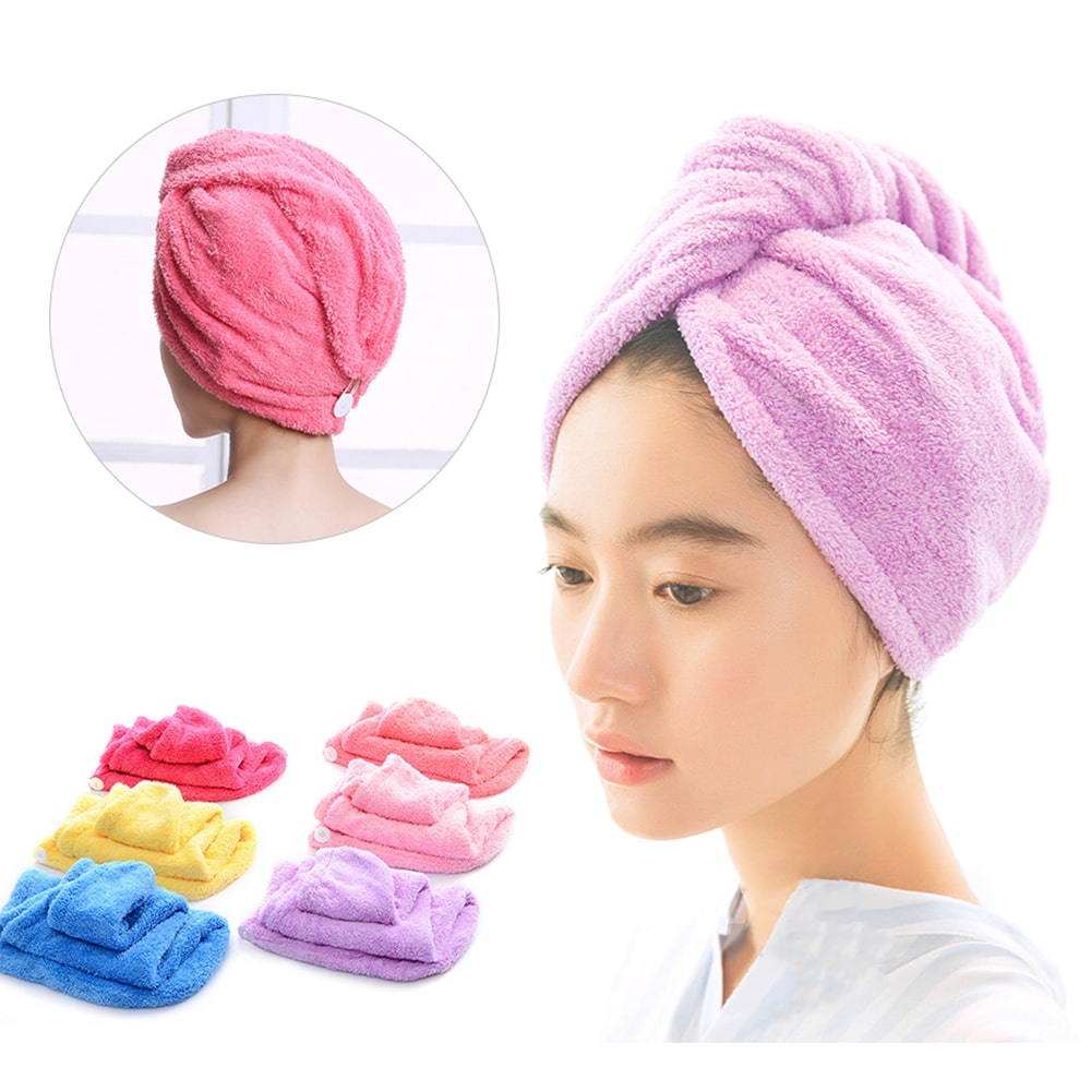 Magic Hair Drying Towel Quick Dry, Super Absorbent & Soft 🔥 ( PACK OF 2 ) 🔥
