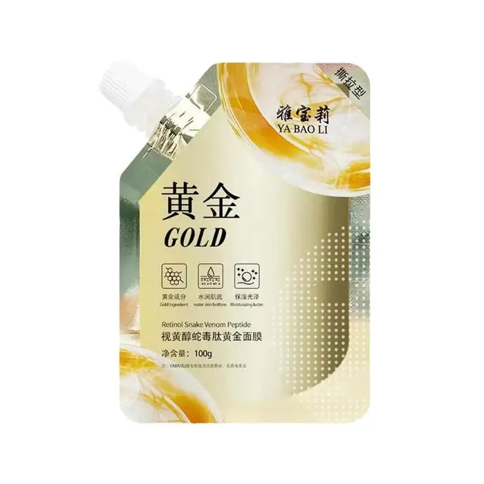 Retinol Gold Facial Mask Tear Off Mud Film Moisturizing Skin Care 100g