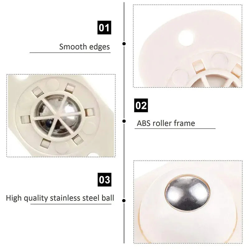 Mini Stainless Steel Swivel Wheels for Moving Furniture and Every Thing You Want !