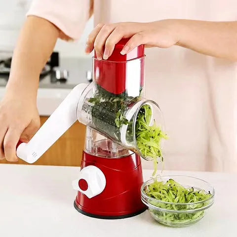 3 IN 1 ROTARY GRATER VEGETABLE SLICER