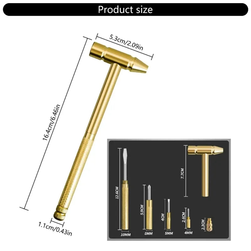 5 In 1 Mini Hammer & Screwdriver Hand Tools